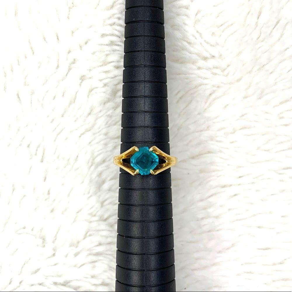 18kt electroplated gold ring - Picture 3 of 4
